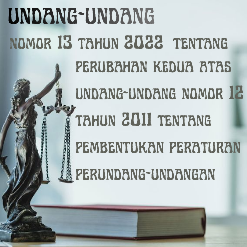 Undang-undang (UU) Nomor 13 Tahun 2022 tentang Perubahan Kedua atas Undang-Undang Nomor 12 Tahun 2011 tentang Pembentukan Peraturan Perundang-Undangan