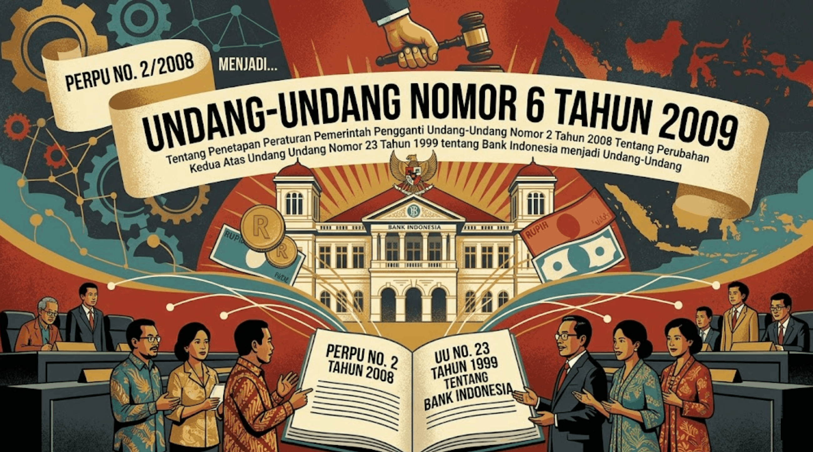 Undang-undang (UU) Nomor 6 Tahun 2009 tentang Penetapan Peraturan Pemerintah Pengganti Undang-Undang Nomor 2 Tahun 2008 Tentang Perubahan Kedua Atas Undang Undang Nomor 23 Tahun 1999 tentang Bank Indonesia menjadi Undang-Undang