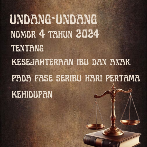 Undang-undang (UU) Nomor 4 Tahun 2024 tentang Kesejahteraan Ibu dan Anak pada Fase Seribu Hari Pertama Kehidupan