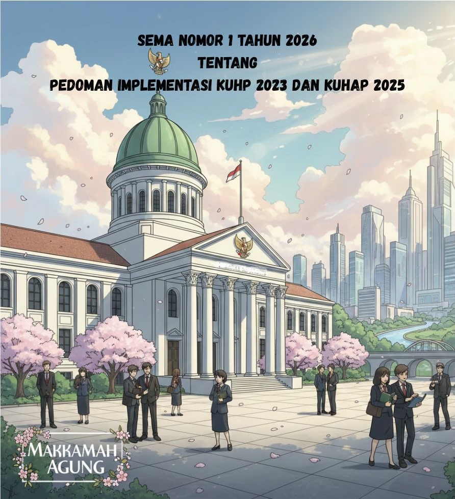Surat Edaran Mahkamah Agung Nomor 1 Tahun 2026 tentang Pedoman Implementasi KUHP 2023 dan KUHAP 2025